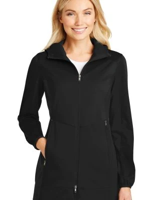 Port Authority L719    Ladies Active Hooded Soft S in Deep black