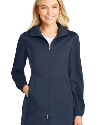 Port Authority L719    Ladies Active Hooded Soft S Dress Blue Nvy