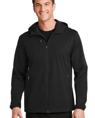 Port Authority J719    Active Hooded Soft Shell Ja in Deep black