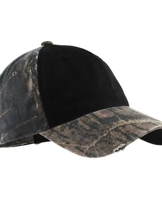 Port Authority C807    Camo Cap with Contrast Fron MO NW BRK/BLK