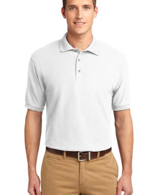 Port Authority TLK500    Tall Silk Touch Polo in White