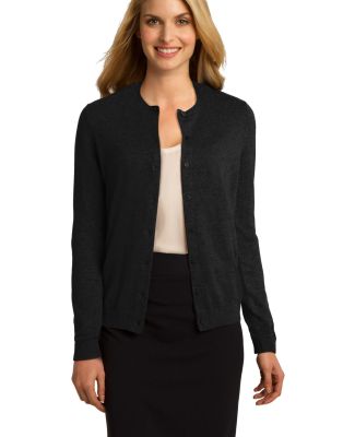 Port Authority LSW287    Ladies Cardigan Sweater in Black