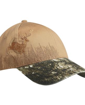 Port Authority C820    Embroidered Camouflage Cap in Mo nubkup/deer
