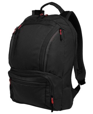 Port Authority BG200    Cyber Backpack in Black/red