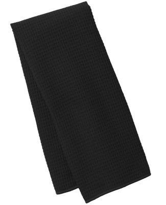 Port Authority TW59    Waffle Microfiber Fitness T in Black