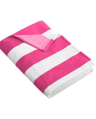 Port Authority PT43 Port & Company   Cabana Stripe in Tropical pink