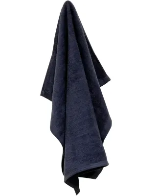 Carmel Towel Company C1518 Velour Hemmed Towel in Navy