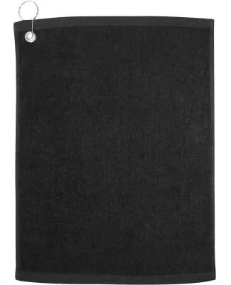 Carmel Towel Company C1518GH Velour Hemmed Towel w Black
