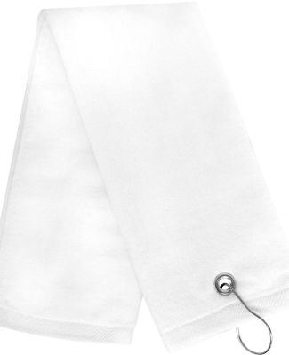 Carmel Towel Company C1624TGH Tri-Fold Hemmed Towe in White