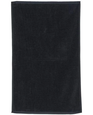 Carmel Towel Company C1625 Hemmed Towel in Black