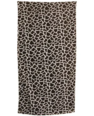 Carmel Towel Company C3060A Animal Print Velour Be Giraffe