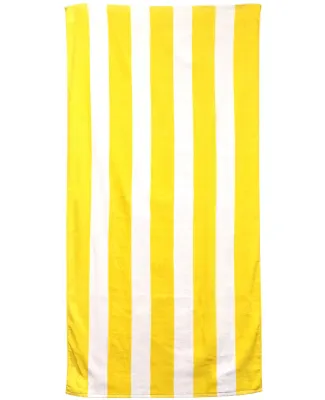 Carmel Towel Company C3060S Cabana Stripe Velour B Sunlight