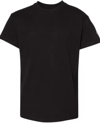 Champion T435 Youth Short Sleeve Tagless T-Shirt Black
