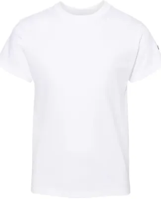 Champion T435 Youth Short Sleeve Tagless T-Shirt White