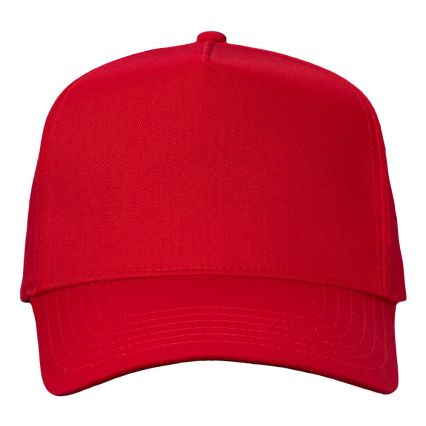 Valucap 8869 Five-Panel Twill Cap in Red