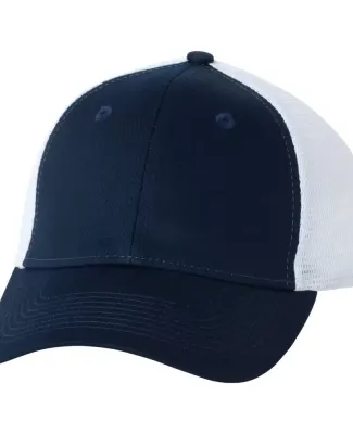 Valucap VC400 Twill Trucker Cap Navy/ White