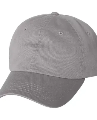 Valucap VC350 Unstructured Washed Chino Twill Cap Grey