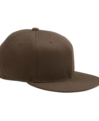 Flexfit 6210FF Flat Bill Cap in Brown