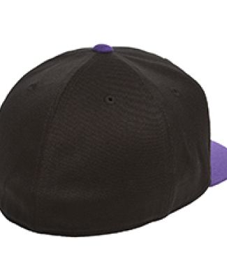 Flexfit 6210FF Flat Bill Cap in Black/ purple