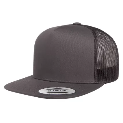 Flexfit 6006W Classic Two Tone Trucker Cap in Charcoal