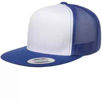 Flexfit 6006W Classic Two Tone Trucker Cap in Royal/ white/ royal