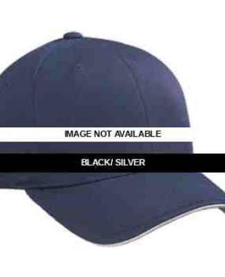 Flexfit 6077 Adult Cool & Dry Trans Visor BLACK/ SILVER