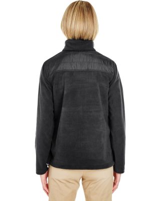 UltraClub 8493 Ladies' Fleece Jacket with Quilted  in Black