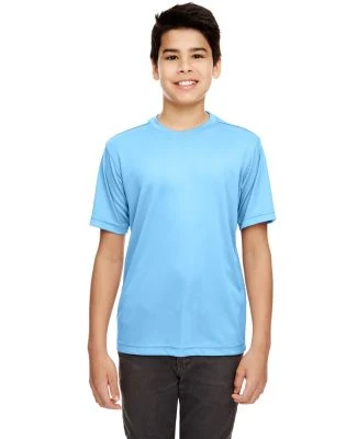 UltraClub 8620Y Youth Cool & Dry Basic Performance in Columbia blue