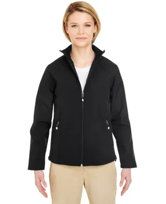 UltraClub 8265L Ladies' Soft Shell Jacket in Black