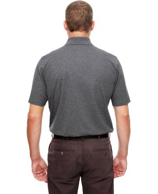 UltraClub UC100 Men's Heathered Pique Polo in Black heather