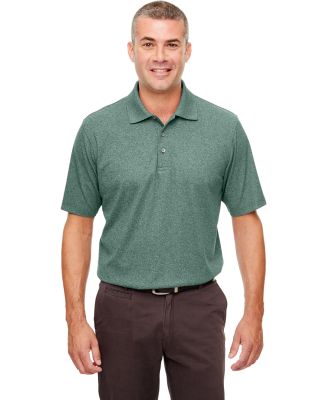 UltraClub UC100 Men's Heathered Pique Polo in Forest gren hthr