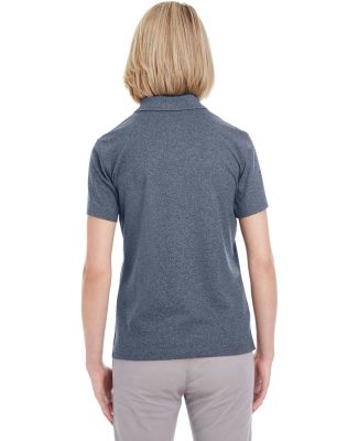 UltraClub UC100W Ladies' Heathered Pique Polo in Navy heather