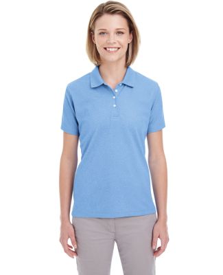 UltraClub UC100W Ladies' Heathered Pique Polo in Colmbia blu hthr
