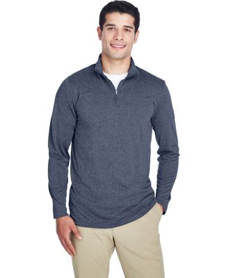 UltraClub 8618 Men's Cool & Dry Heathered Performa in Navy heather