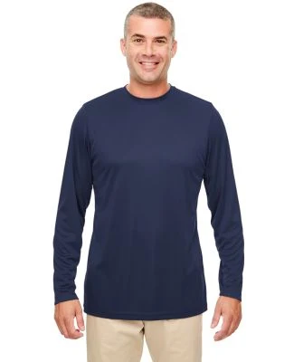 UltraClub 8622 Men's Cool & Dry Performance Long-S in Navy