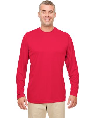 UltraClub 8622 Men's Cool & Dry Performance Long-S in Red