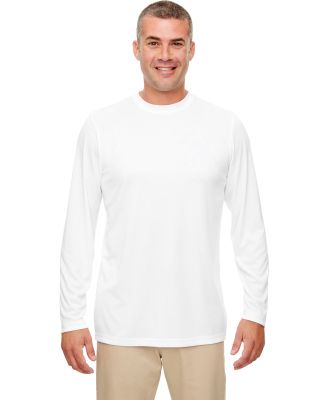 UltraClub 8622 Men's Cool & Dry Performance Long-S in White