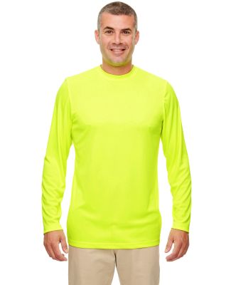 UltraClub 8622 Men's Cool & Dry Performance Long-S in Bright yellow