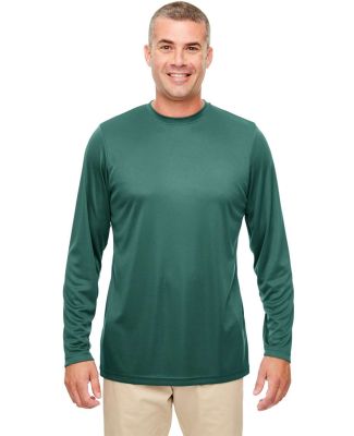 UltraClub 8622 Men's Cool & Dry Performance Long-S in Forest green