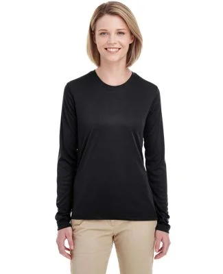 UltraClub 8622W Ladies' Cool & Dry Performance Lon in Black
