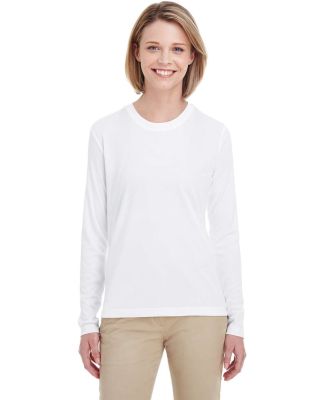 UltraClub 8622W Ladies' Cool & Dry Performance Lon in White