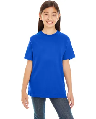 LAT 6180 Youth Heavyweight Combed Ringspun Cotton  in Royal