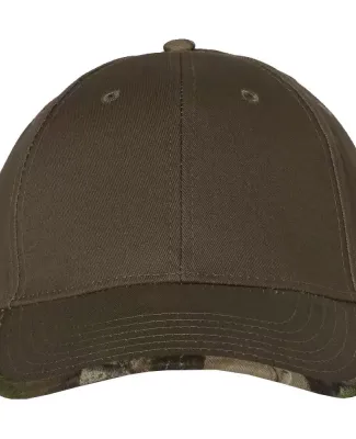 Kati LC26 Solid Cap with Camouflage Bill Olive/ Realtree AP