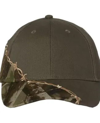 Kati LC4BW Licensed Camo Cap with Barbed Wire Embr Hardwood Green/ Olive