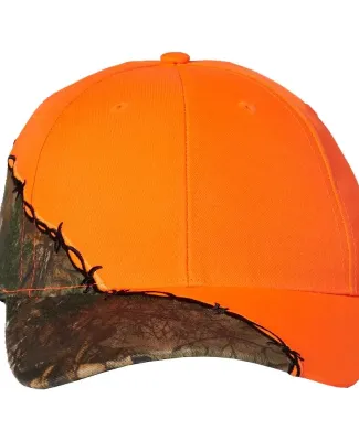 Kati LC4BW Licensed Camo Cap with Barbed Wire Embr Blaze/ XTRA