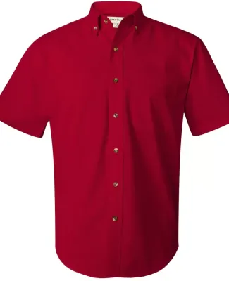 FeatherLite 0281 Short Sleeve Stain-Resistant Twil American Red