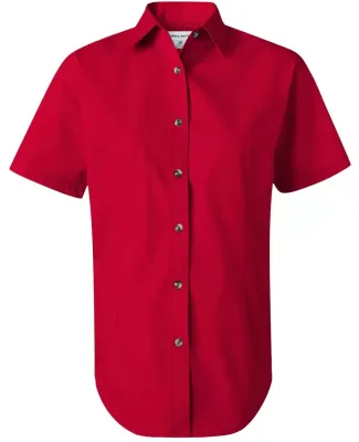 FeatherLite 5281 Women's Short Sleeve Stain-Resist in American red