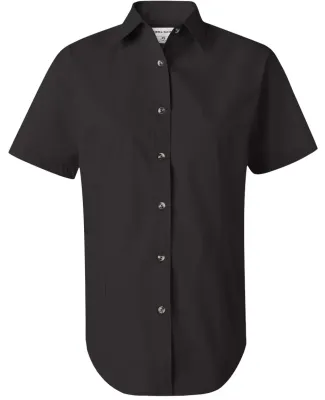 FeatherLite 5281 Women's Short Sleeve Stain-Resist in Onyx black/ stone