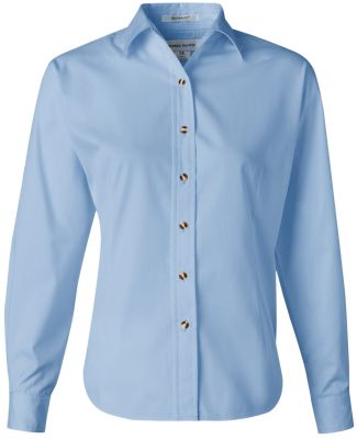 FeatherLite 5283 Women's Long Sleeve Stain-Resista in Glacier blue