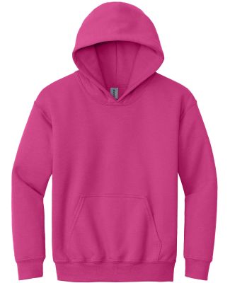 Gildan G185B Youth Hooded Sweatshirt 7.75 oz. Heav in Heliconia